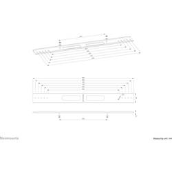 Neomounts AWL-250BL18 1násobné Rozšiřující sada VESA černá
