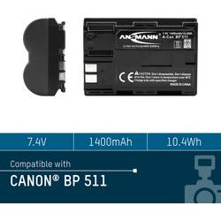 Ansmann A-Can BP 511 akumulátor do kamery Náhrada za orig. akumulátor BP-511 7.4 V 1400 mAh
