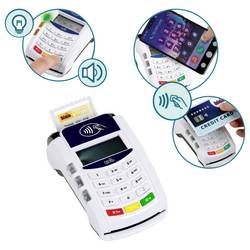 Malý terminál a dětský telefon Theo 7274 POS pro mobil | se světlem, zvukem a bezkontaktní funkcí platby | hračka pro děti od 3 let