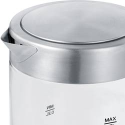 Severin 3472 rychlovarná konvice, bezšňůrová, ochrana proti přehřátí, nerezová ocel kartáčovaná, černá, WK 3472