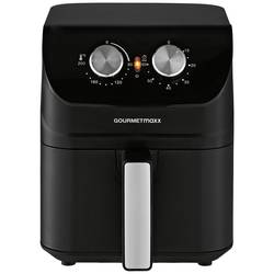GourmetMaxx 14578 horkovzdušná fritéza, 4 l, 1 400 W, Cool touch pouzdro, černá