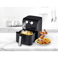 GourmetMaxx 14578 horkovzdušná fritéza, 4 l, 1 400 W, Cool touch pouzdro, černá