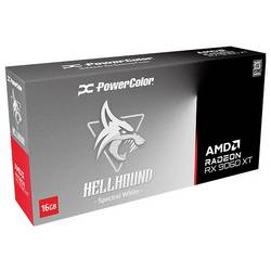 Powercolor grafická karta AMD Hellhound RX 9060 XT RX9060XT 16G-L/OC/WHITE 16 GB GDDR6 VRAM PCIe x16 HDMI™, DisplayPort AMD FreeSync