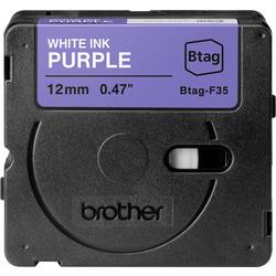 Brother Btag-F35 páska do štítkovače Barva pásky: fialová Barva písma: bílá 12 mm 4 m