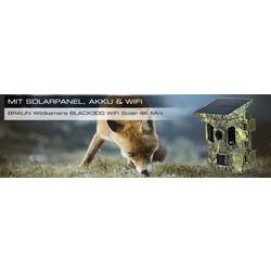 Braun Phototechnik Scouting Cam Black300 WiFi Solar 4K Mini Fotopast černé LED diody, Wi-Fi, funkce zrychleného snímání maskáčová zelená