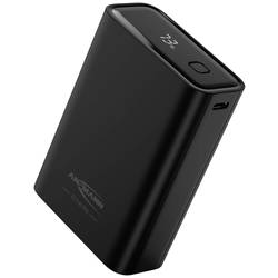 Ansmann 20000 mAh PB222PD sw powerbanka 20 Ah Power Delivery 3.0, Quick Charge 2.0 Li-Pol černá S regulátorem nabíjení, Možnost současného nabíjení a vybíjení,