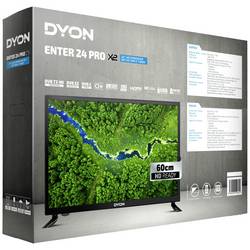 Dyon Enter 24 Pro X2 LED TV, 60 cm 24 palec, F (A - G), DVB-T2, DVB-C, DVB-S, HD ready, CI+, černá