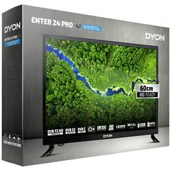 Dyon Enter 24 Pro X2 LED TV, 60 cm 24 palec, F (A - G), DVB-T2, DVB-C, DVB-S, HD ready, CI+, černá