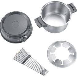 Severin 2470 fondue 1500 W 8 napichovátek na fondue nerezová ocel kartáčovaná, černá