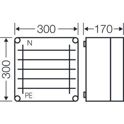 Hensel 20001455 Mi SP 2240 rozvodná skříň Obsah 1 ks