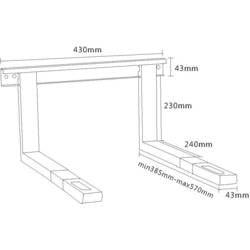 My Wall HW 2 WL HW 2 WL držák na mikrovlnnou troubu bílá