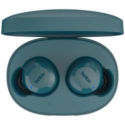 Belkin SoundForm Bolt Headset do uší (In Ear) Bluetooth® zelená headset, Nabíjecí pouzdro, odolné vůči potu