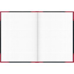 König & Ebhardt Kladde 865524301 poznámková kniha čtverečkovaný černočervená Počet listů: 96 DIN A5