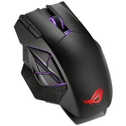 Asus ROG Spatha X optická herní myš, přenos bezdrátový, USB, 12 tlačítko, 19000 dpi, černá