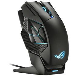 Asus ROG Spatha X optická herní myš, přenos bezdrátový, USB, 12 tlačítko, 19000 dpi, černá