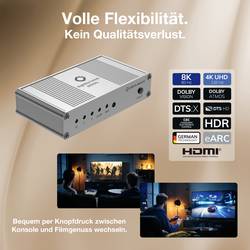 Oehlbach D1C6049 HighWay Switch 8K HDMI přepínač 2 porty