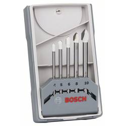 Bosch Accessories 2608587169 vrták do skla a obkladů 5dílná 4 mm, 5 mm, 6 mm, 8 mm, 10 mm válcová stopka 1 sada