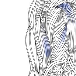 Sigel Adult Coloring HO580 psací podložka čisté černá/bílá (š x v) 59.5 cm x 41 cm