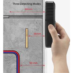 TOOLCRAFT detektor BT-3216725 Druh materiálu kabely vedoucí napětí, neželezných kovů, dřeva, železných kovů