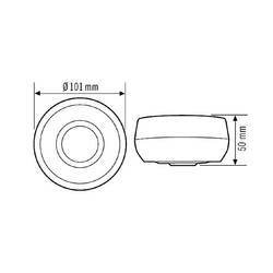 ESYLUX EB10431340 na strop, na omítku stropní detektor pohybu 360 ° bílá IP54