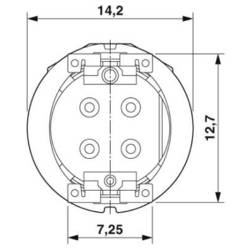 Phoenix Contact SACC-CIP-M12FS-4P SMD SH-SP sada předloh, 1418629, piny: 4, 5 ks