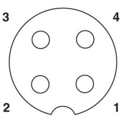Phoenix Contact SACC-CIP-M12FS-4P SMD SH-SP sada předloh, 1418629, piny: 4, 5 ks