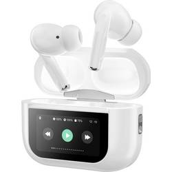 Music Man BT-X72 Headset do uší (In Ear) Bluetooth® stereo bílá Potlačení hluku Indikátor nabití, headset, Nabíjecí pouzdro, regulace hlasitosti, dotykové