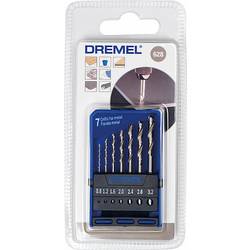 Dremel 2615062832 628 HSS kovový spirálový vrták 7dílná 0.8 mm, 1.2 mm, 1.6 mm, 2 mm, 2.4 mm, 2.8 mm, 3.2 mm válcová stopka 1 sada