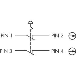 Schlegel FRVKOO_C001, FRVKOO_C001 hřibové tlačítko nouzového vypnutí, 2 rozpínací kontakty, 1 ks