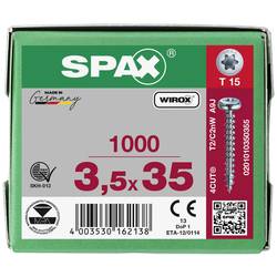 SPAX 0201010350355 R 88093 Ruko m.Spitze/T-STAR šroub do dřeva 3.5 mm 35 mm T-STAR plus ocel WIROX 1000 ks