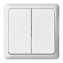 ELSO 506254 Dvojitý spínač ELSO 506254 42 v / 1 a AP RENOVACE čistě bílá Dvojitý spínač 1 ks