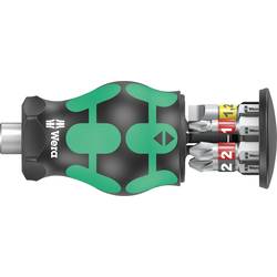 Wera Kraftform Kompakt Stubby Magazin 2 05008874001 sada bitů, plochý, křížový PZ, křížový PH, 1/4