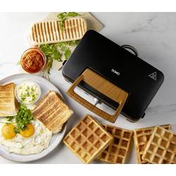 DOMO SANDWICH-WAFFEL-GRILL 3-IN-1 INKY BLACK toustovač černá