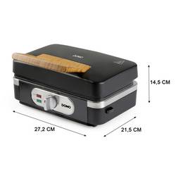 DOMO SANDWICH-WAFFEL-GRILL 3-IN-1 INKY BLACK toustovač černá