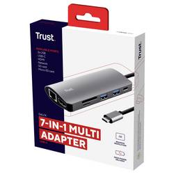 Trust USB-C® dokovací stanice DALYX 7-IN-1 USB-C ADAPTER Vhodné pro značky (dokovací stanice pro notebook): univerzální