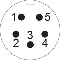 Weipu SF1210/P5 II kulatý faston, 1 ks