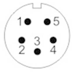 Weipu SF1210/P5 II kulatý faston, 1 ks