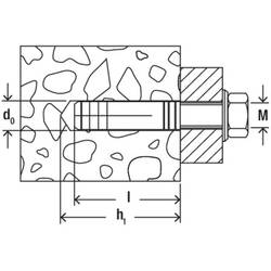 Fischer 532738 MS 8 x 28 K NV mosazná hmoždinka 28 mm 1 sada