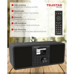 Telestar TOP 250 Schwarz 5700250 internetové přenosné rádio, DAB+, internetové, FM, černá