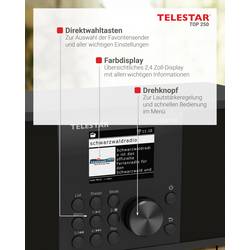 Telestar TOP 250 Schwarz 5700250 internetové přenosné rádio, DAB+, internetové, FM, černá