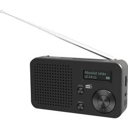 Telestar TELESTAR TOP 100 Schwarz 5700100 Akumulátorové rádio, DAB+, FM, Bluetooth, USB, s USB nabíječkou, s akumulátorem, funkce alarmu, černá
