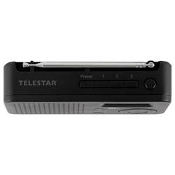 Telestar TELESTAR TOP 100 Schwarz 5700100 Akumulátorové rádio, DAB+, FM, Bluetooth, USB, s USB nabíječkou, s akumulátorem, funkce alarmu, černá