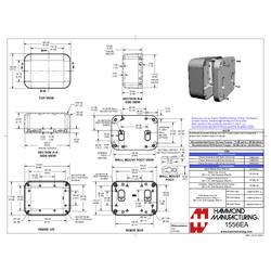 Hammond Electronics 1556EAWH univerzální pouzdro 160 x 120 x 70 plast ABS zpomalující hoření bílá 1 ks