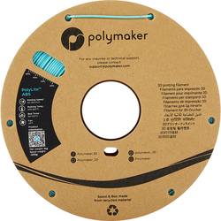 Polymaker PE01010 PolyLite vlákno pro 3D tiskárny ABS plast Bez zápachu 1.75 mm 1000 g tyrkysová 1 ks