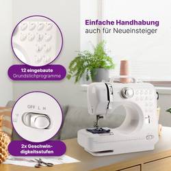 Clatronic ruční šicí stroj NM 3795 bílá, stříbrná