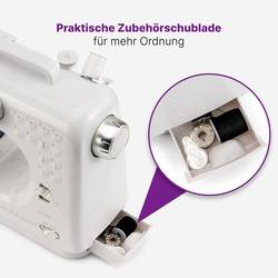 Clatronic ruční šicí stroj NM 3795 bílá, stříbrná