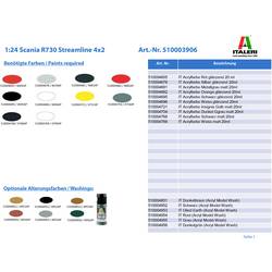 Italeri 3906 Scania R730 Streamline 4x2 model tahače, stavebnice 1:24