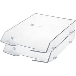 HAN 1028-23 WAVE EXCLUSIV odkládací přihrádka na dopisy DIN A4, DIN C4 transparentní, čiré sklo 1 ks