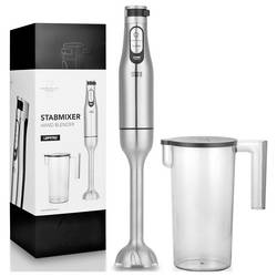 Lebenlang LBL4589 tyčový mixér 1000 W funkce turbo, sklopný, bez BPA nerezová ocel