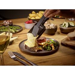 Severin 2360 raclette gril nepřilnavý povlak, 4 pánve, funkce grilování, indikátor černá